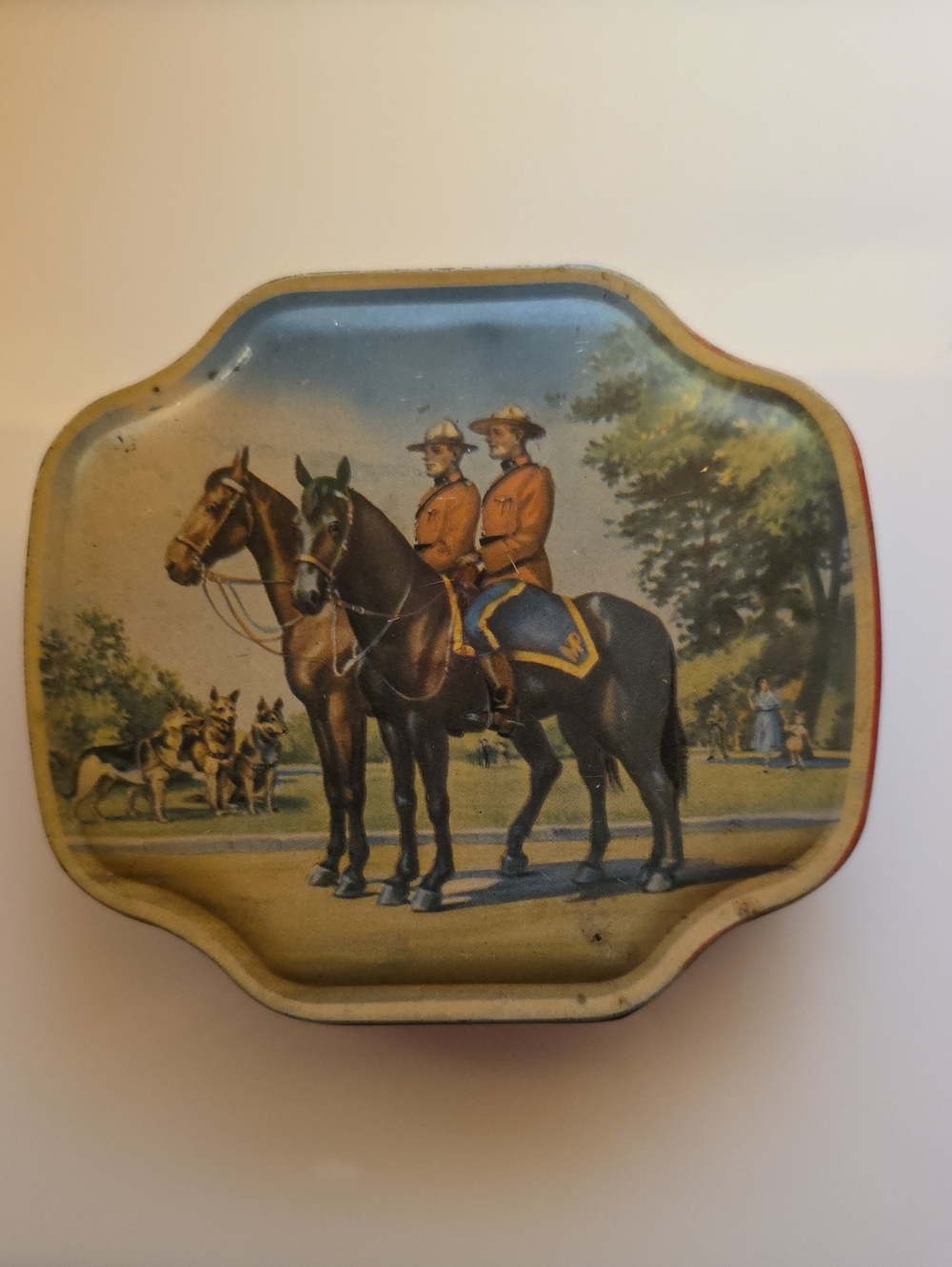 George W Horner "Boy Blue" Toffee Candy Container